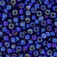 Miyuki seed beads 8/0 - Silver lined cobalt ab 8-1020